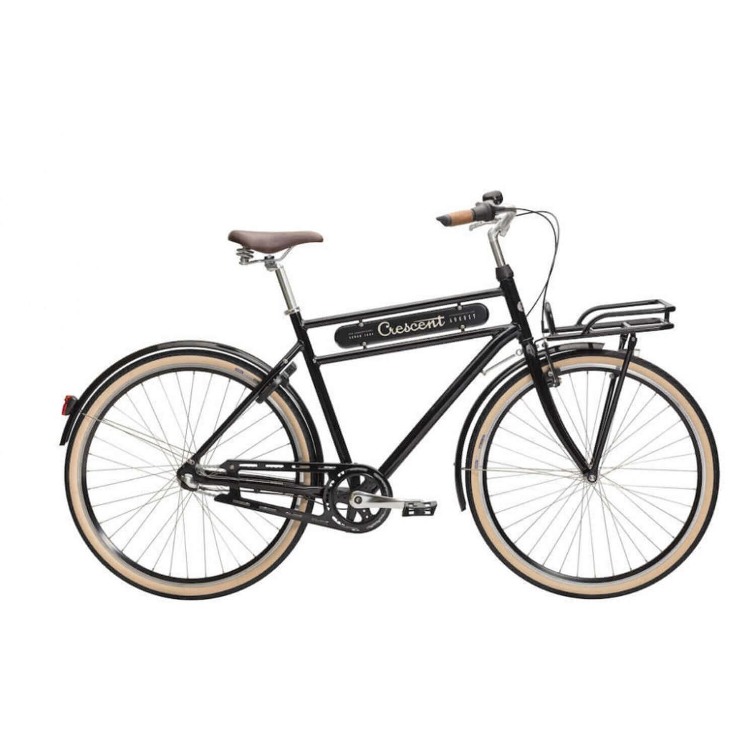 Crescent herrcykel Crescent August, en svart Crescent herrcykel hos Cykelhörnan.